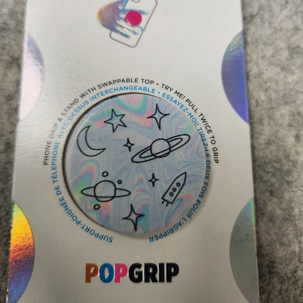 Space Doodle Popsockets Single Grip & Stand Universal Phones and Tablet Holder